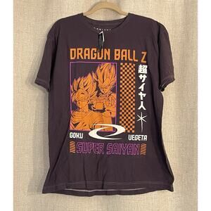 NEW Dragon Ball Z Goku & Vegeta Tonal Portrait T-Shirt BoxLunch Exclusive Sz Med
